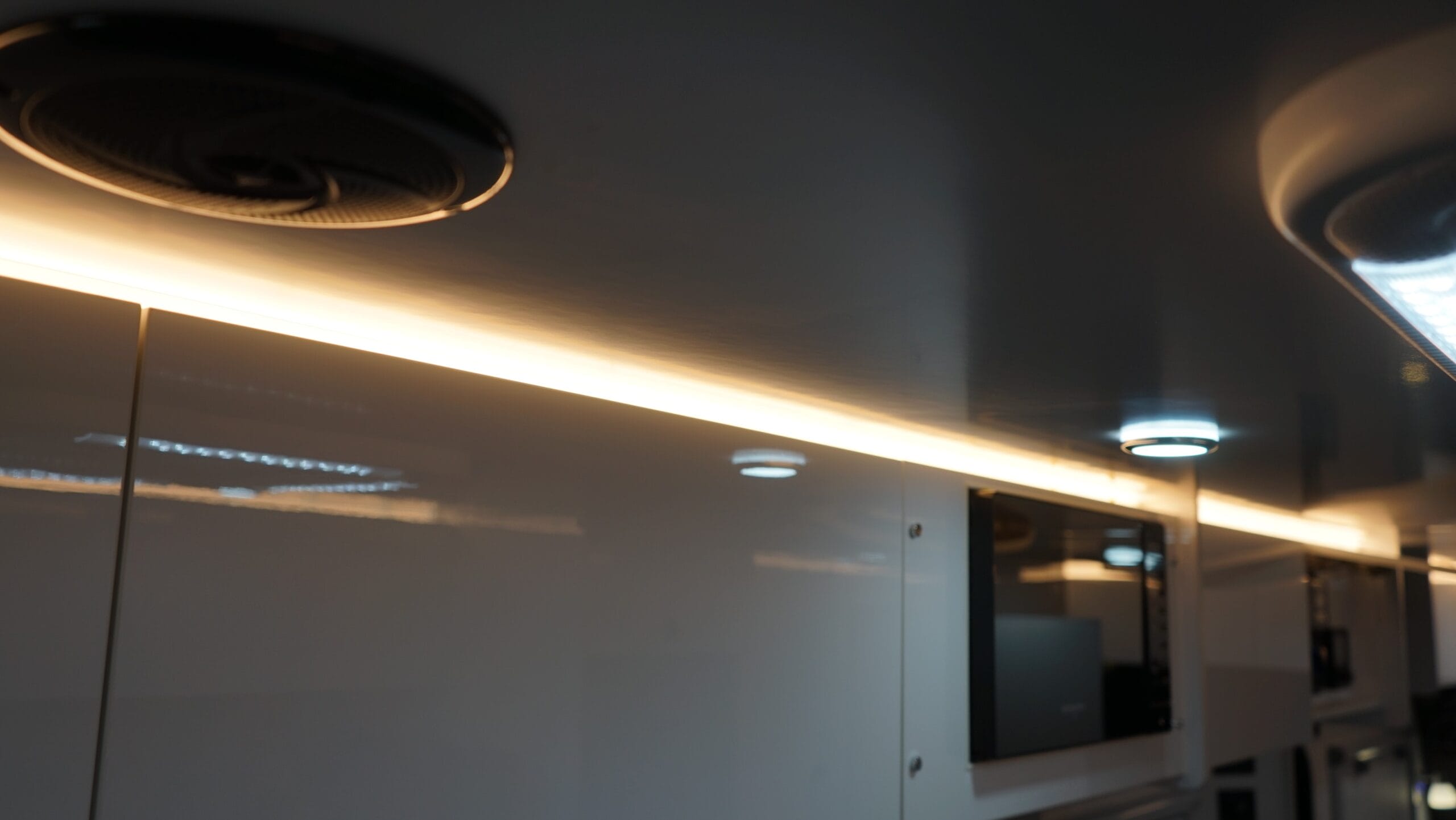 Interior of Fantasy Caravan Toy Hauler 19