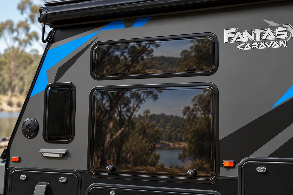 Flush-fit windows on a Fury 48V