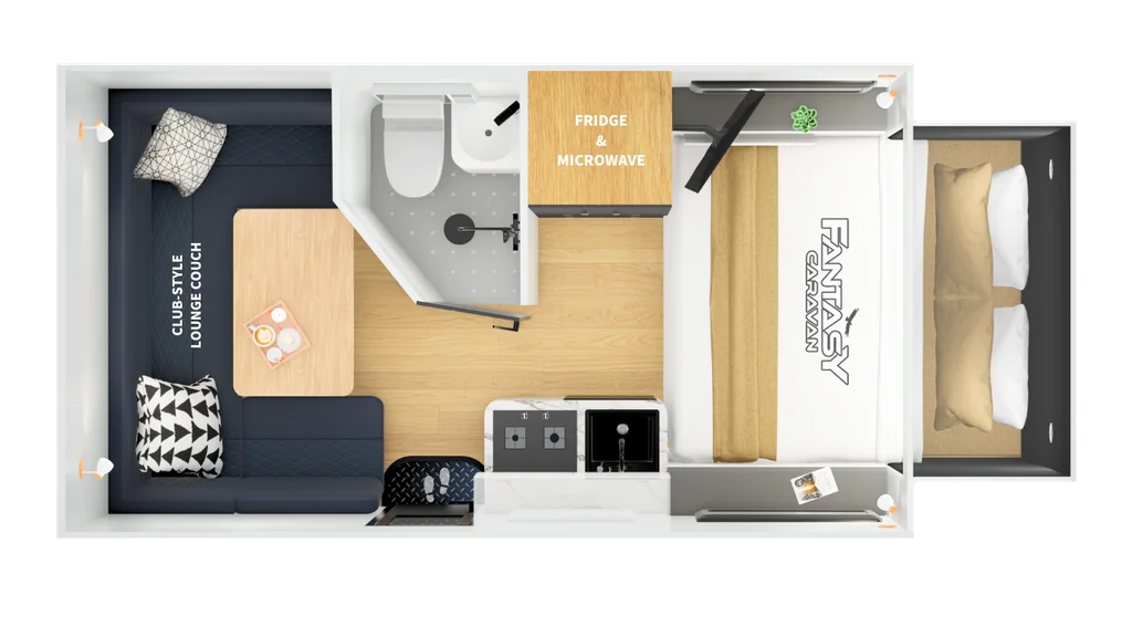 Frontier 16T Pop-Top floor plan