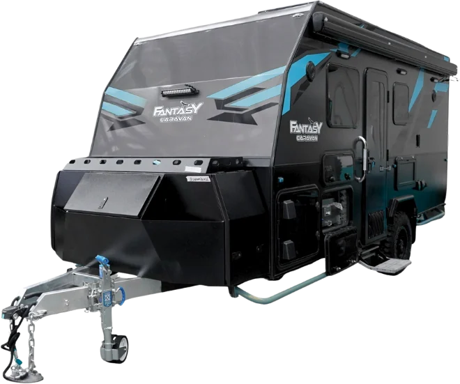 Frontier 48V hard top hybrid caravan