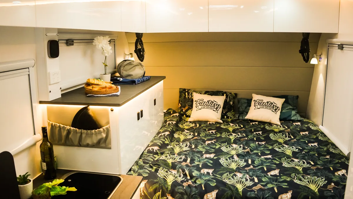 Fury 48V bedroom with ambient lighting