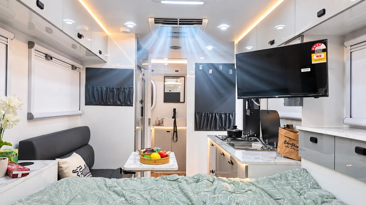 Fury 48V hard top interior with air conditioning