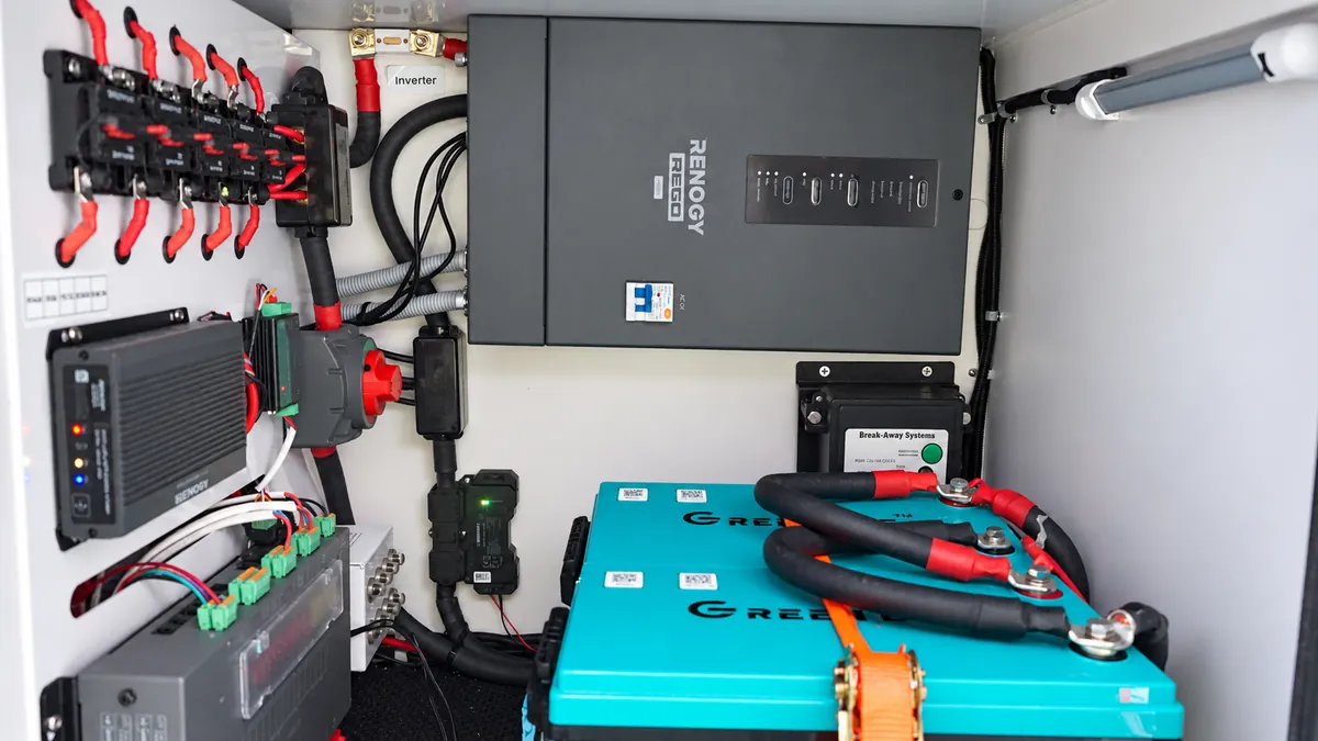 Renogy 48V power system and lithium battery in a Fury 48V