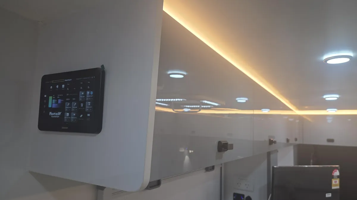 Renogy power management touchscreen in a Fury 48V